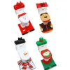 Christmas Toilet Seat Cover And Rug Set Decorations Snowman Santa Bath Mat Xmas Decorations Bathroom Home Living Decor JK1910PH