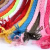 سلك قطن ملون طبيعي بيج ملتوية الحبل الحبل الحرف Macrame String DIY المنزل ديكور المواد المضفر 5 مم*100 يارد