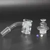 Narghilè Bong Quartz Banger Nail con tappo in carb rotante e rubino Terp Pearl Femmina Maschio 10mm 14mm 18mm 90 gradi per bong in vetro