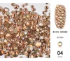 Champagne Amber GOLD Nail Art Hingestones SS3SS20 Taille mixte AB Crystal GEM STONE4885898