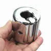 10 Size Cockrings Stainless Steel Scrotum Pendant Lock Rings Cock Cage Ball Stretcher Bound Ring for Men BB-2-310