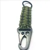 Sleutelhanger EDC Paracord Touw Sleutelhanger Outdoor Camping Survival Kit Militaire Parachute Emergency Knot Sleutelhanger Ring Camping Carabiner LT937