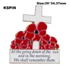 Red Poppy Badges Lest We Forget Pin Emaille Broche Metalen Remember Them Badge Alle Gaf Some238y