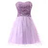 Elegant Short Ball Homecoming Dresses Gold Black Blue White Pink Sequins Sweetheart A Line Short Cocktail Party Prom Gowns 100% Real Image