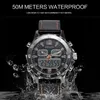 Zegarki Smael Sport Waterproof Waterproof Dual Dialt Display kwarc na rękę ze zegarem Clock Modna moda inteligentny cyfrowy zegarek Led Men 1281