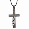 Anime Death Note Black Metal Necklace Cross Logo Hängsmycke Cosplay Tillbehör Smycken Cross Pendant Halsband