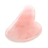 Rose vert blanc violet Quartz Jade Guasha Conseil Rose Pierre Naturelle Grattoir Gua Sha Outils Visage Cou Dos Corps santé outil