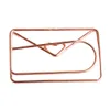 20st Office Paper Clip Love Bowknot Plating Special Shaped DIY Modelling Gift Bokmärke Easy Use Mini School Accessories Study5230154