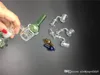 Hög quaity 2pc Set XXL Quartz Bubble Banger Nail + Bubble Carb Cap Double Tube Quartz Banger Nail For Glass Bongs Olje Riggar och Vatten Rökning