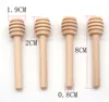 Vaisselle en bois 8CM Mini bâton de miel en bois trempettes miel tige d'agitation trempette outil de cuisine fourniture de fête