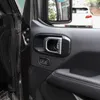 4Door Inner Door Bowl Decorative Carbon Fiber For Jeep Wrangler JL 2018 Factory Outlet High Quatlity Auto Internal Accessories1622910
