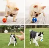 O mais recente brinquedo do cão bola brinquedo de estimação joga a bola para fora, o cão vai soar quando ele morde, futebol de látex, frete grátis