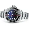 2024 Ny lyxklocka Deep Ceramic Bezel Sea-Dweller Sapphire Cystal Stanless Steel With Glide Lock Clasp Automatiska mekaniska herrklockor