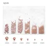 Tamax N6 Sizes Micro Nail drill Beads Stainless Steel nail sticker Decorations Studs Rose Gold Silver Caviar Manicure Nails Tips Accessories