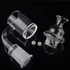 2020 Senaste 5mm Clear Bottom Flap Top Short Neck Quartz Banger Nail Spinning Cyclone Carb Cap Glödande TERP Pearl Ball För Glas Bongs