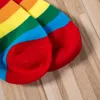 Skarpetki Hosiery Kobiet Kostka Rainbow Anklet Stripe Cosplay Nowator Fancy Cute Fashion1271a