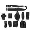 LIXADA Taktisk säkerhetsvakt Utrustning Tull Utility Kit Belt med påsar System Holster Outdoor Training Black