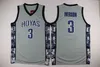 College Georgetown Hoyas College Allen Iverson Jerseys 3 남자 Bethel Basketball Iverson High School Jerseys Green White Grey Yellow Black