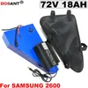 För Samsung 18650 Cell 72V Triangle E-Bike Lithium Batteri 72v 18ah elektrisk cykelbatteri för BAFANG BBSHD 1000W 1800W Motor