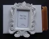 50pcs/Lot Victorian Style Resin White&Black Baroque Picture/Photo Frame Place Card Holder Bridal Wedding Shower Favors Gift