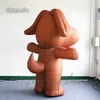 Rolig b￤rbar promenad Uppbl￥sbar hunddr￤kt 2m reklamvalpballong Blow Up Cartoon Animal Mascot Suit For Events