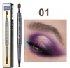 2 in 1 Eyebrow Pencil Eyebrow Brush Longlasting Natural Eyebrow Pen Waterproof Black Cosmetics Paint Tattoo Eye brow Makeup4774070