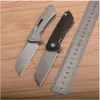 New Ball Bearing Flipper Folding Knife D2 Satin Tanto Point Blade Black G10 / Aviation Aluminum Handle EDC Knives