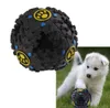 7.5cm Rolig Pet Food Dispenser Toy Ball Dog Cat Leksaker Squeaker Quack Sound Toy för hundvalpträningstillbehör