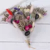 Fiore secco Erba di cristallo artificiale per la decorazione del regalo di San Valentino Mini bouquet Fai da te Ragazze Fiori secchi Fotografia Prop