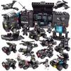 KZ Building Block Model Toys, SWAT Truck, Motorcycle, Police Command& Antiriot Center, Diversified Combination, Kid Birthday Christmas Gifts