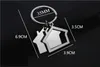Porte-clés en forme de maison en métal porte-clés maison Design fête fournitures voiture porte-clés LOGO personnalisé cadeaux pour la Promotion