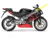 Carénage de route pour Aprilia RS125 RS-125 RS 125 Moto Rouge Noir Carénages Aftermarket Kit 2006 2007 2008 2009 2010 2011 (Moulage par injection)