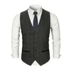 Checked Tweed Vest Men Suit Vest Slim Groom's Wear Wedding Waistcoat Men's Dress Vests Sleeveless Suit Jacket