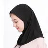 Kvinnor Muslim Hijab Scarf Shawl Wrap Islamic Head Wraps Soft Long Turban Headband Solid Vanliga färger Högkvalitativ Turban YP770