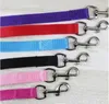 500 stks / partij Breedte 1.5cm Lange 120 cm Nylon Hondenlijnen Huisdier Puppy Training Bandjes Zwart / Blauwe Honden LEAD Touw Riem Lijn