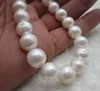 Free Shipping >>>> noble 12-14mm natural white pearl necklace women silver Hot Sale