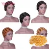 Ombre Peruk Brezilyalı İpeksi Düz Doğal Saç Çizgisi Kinky Kıvırcık Afro Peruk Ağartılmış Knot Islak Ve Dalgalı İnsan Saç Perruque Parmak Dalga