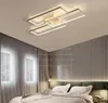 Plafoniere moderne a led con struttura in alluminio colore nero / bianco per soggiorno camera da letto 110V 220V deco dimmerabili lampade da soffitto MYY