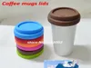 Partihandel - Silikonlock för kaffe mugg, anti-dammtätningslock (endast för lock), Kaffe Kopp Lockförseglingskåpa för mugg, miljövänligt glas LDIS