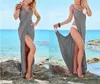 Damen-Bademode, Damen-Sommer-Badeanzüge, langes Cover-Up, Sarong, große Übergröße, viele Farben, Strandkleid1