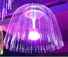 80см.60см красочные светодиодные волоконно-оптические медузы фея светлая струнная гирлянда на улице праздник свадьба оптический волокна рождественская светлая люстра
