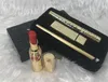 Chaud 3 en 1 maquillage lèvres rugueuse brillance rouge à lèvres maquillage ensemble Mascara rouge à lèvres Eyeliner cosmétiques kit livraison gratuite