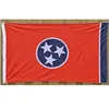 3 x 5 Tennessee-Flagge, amerikanische Staatsflaggen, 5 x 3 Fuß, Polyester, zum Aufhängen, neu, mit zwei Ösen, kostenloser Versand