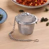 Återanvändbart rostfritt stål Teakettle Locking Tea Filter Säsongsboll Multifunktion Mesh Herbal Ball Tea Spice Siler4355613