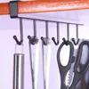 Iron Kitchen Badrum Organizer Storage Shelf Multi-Functional Skåp Hängande krok Hyllor för handduk Bröst Cup Drainer Holder