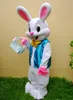 2019 Factory Sale Hot Professional Easter Bunny Mascot Kostuum Bugs Rabbit Hare Adult Fancy Dress Cartoon Suit
