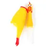 Funny Dog Gadgets Novelty Yellow Rubber Chicken Pet Dog Toy Novelty Squawking Screaming Shrilling Chicken For Cat Pet Supplies2825703