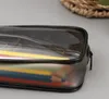 PVC Pencil Bag Zipper Pouch School Students Clear Transparent Waterproof Plastic PVC Storage Box Pen Case Mini Travel Makeup Bags SN2881