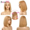 #27 Color Bob Lace Front Wigs 150% Density Remy 13x6 Frontal Short Human Hair Wigs Brazilian Straight Lace Front Human Hair
