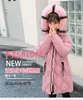 Retail Kids Winter Coats Girls Designer de luxo Inverno Warm Captlen Jacket Collar Casal Down Down Coat Girl Girl Hooded Jackets Outwear Ove5619924